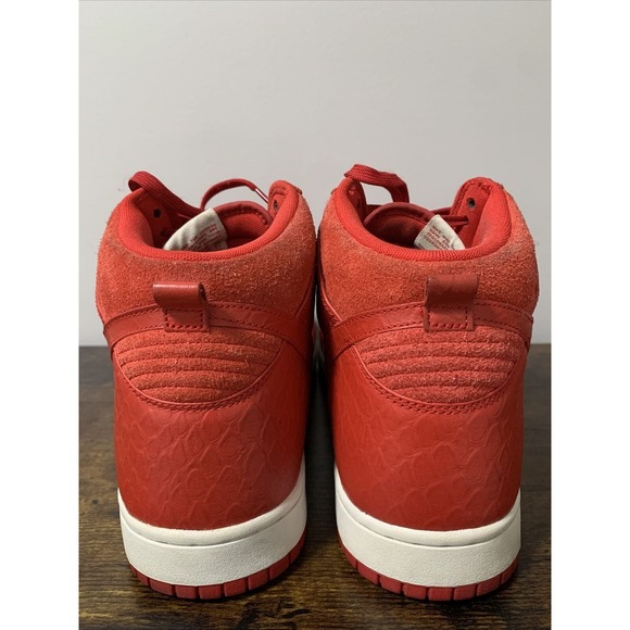 Nike Mens Dunk Comfort Python Red 705433-600 Lace Up Sneakers Shoes Size 12 - Picture 4 of 7